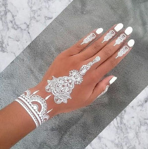 (NEW) White Henna - For temporary Tattoos